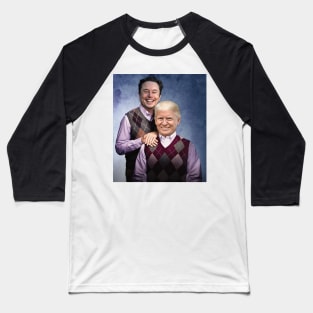 Elon Musk & Donald Trump - Step Brothers Portrait Baseball T-Shirt